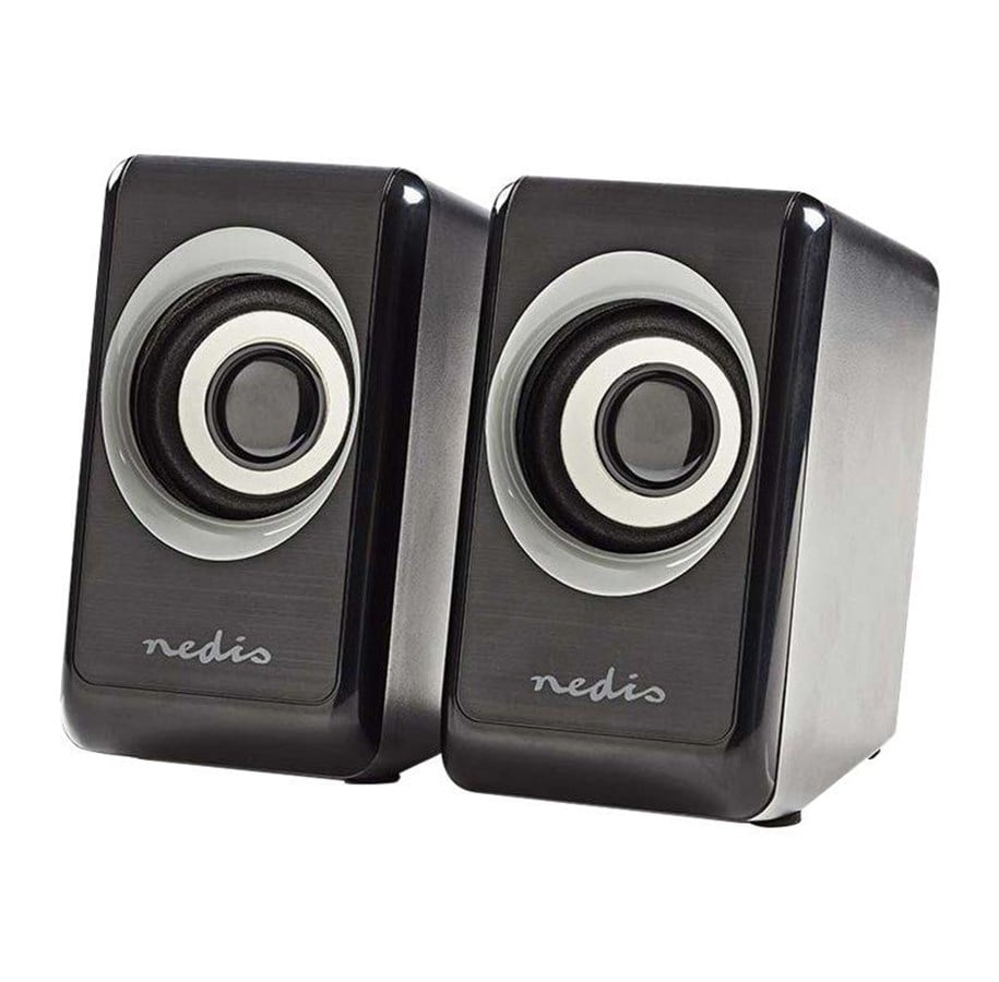PC Lautsprecher - Nedis - speakers - for PC - 2.0 PC-Lautsprecher - GSPR10020BK