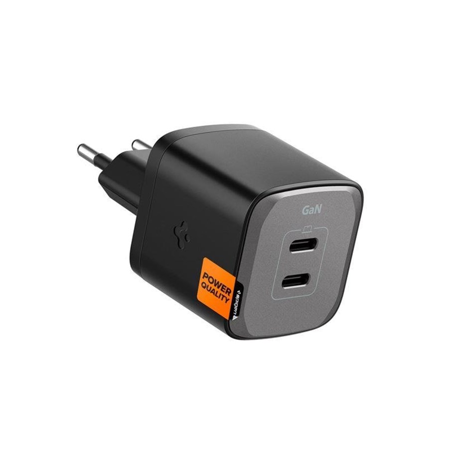 Handys - Adapter und Ladegeräte - Spigen 45W 2x USB-C ArcStation Pro - Black - ACH05154