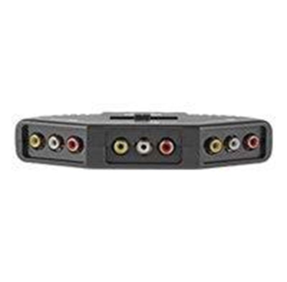 Video Audio Switcher - Nedis VSWI2403BK - video/audio switch - 3 ports - VSWI2403BK
