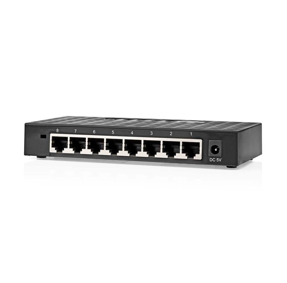 Switches - Nedis NSWH8P110BK network switch - NSWH8P110BK