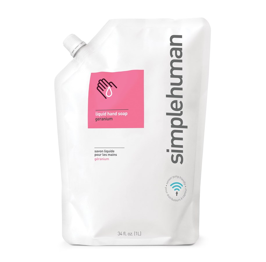 Körperpflege - Simplehuman 1L Flüssigseife Nachfüllpackung, Geranie - CT1018