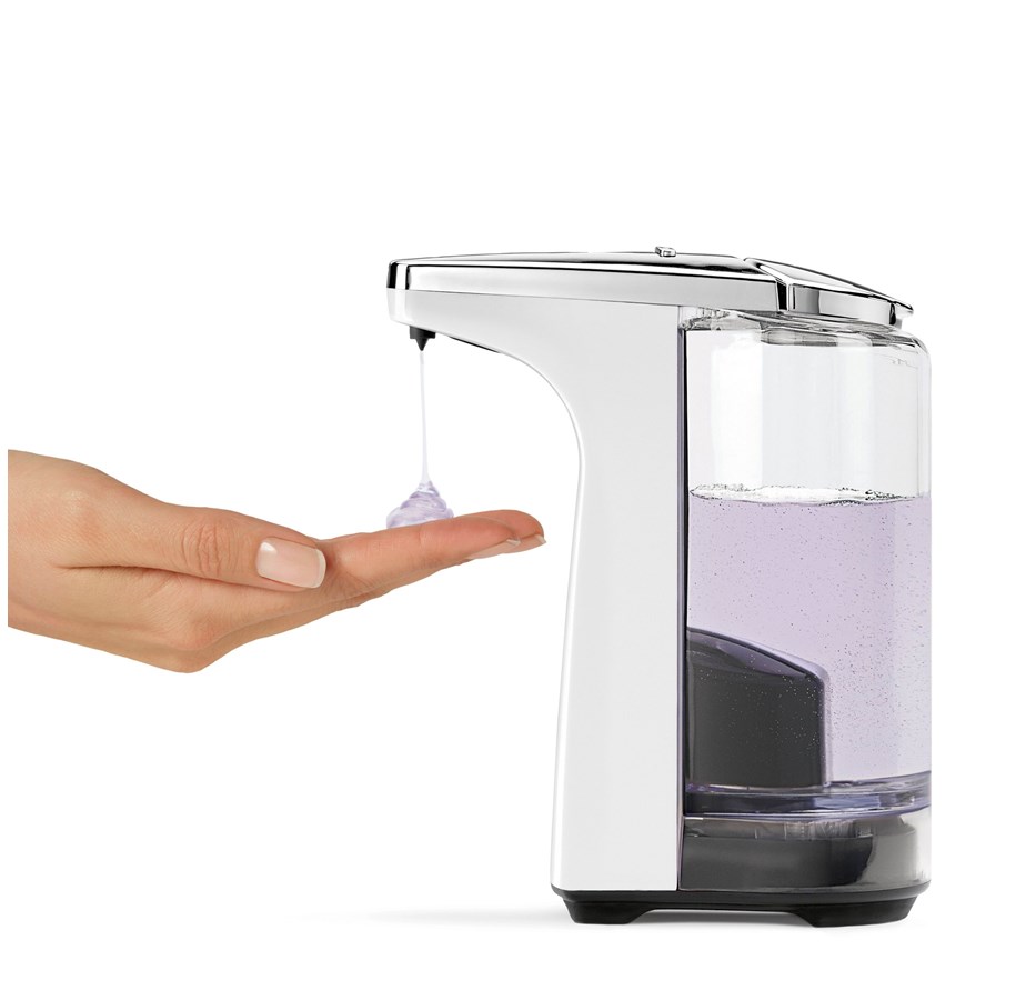 Seifenspender  - Simplehuman 237 ml Sensorpumpe, weißer Kunststoff - ST1018