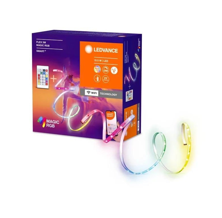 Smart-Home - LEDVANCE SMART+ Flex Magic 350lm 15W/RGB+827-865 120°3m WiFi - 4099854095115