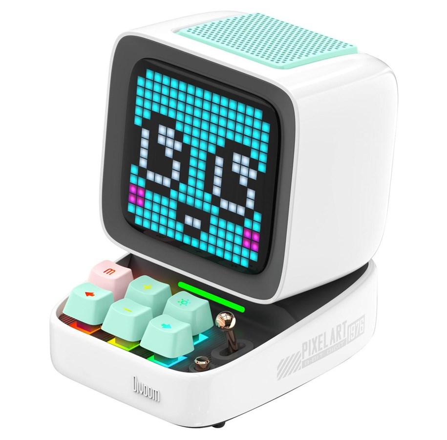 Portable/Bluetooth Speakers - Divoom Ditoo-Pro Retro Pixel Art Bluetooth Speaker - White - 6958444603933