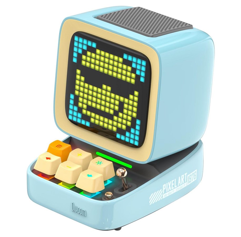Portable/Bluetooth Speakers - Divoom Ditoo-Pro Retro Pixel Art Bluetooth Speaker - Blue - 6958444603902