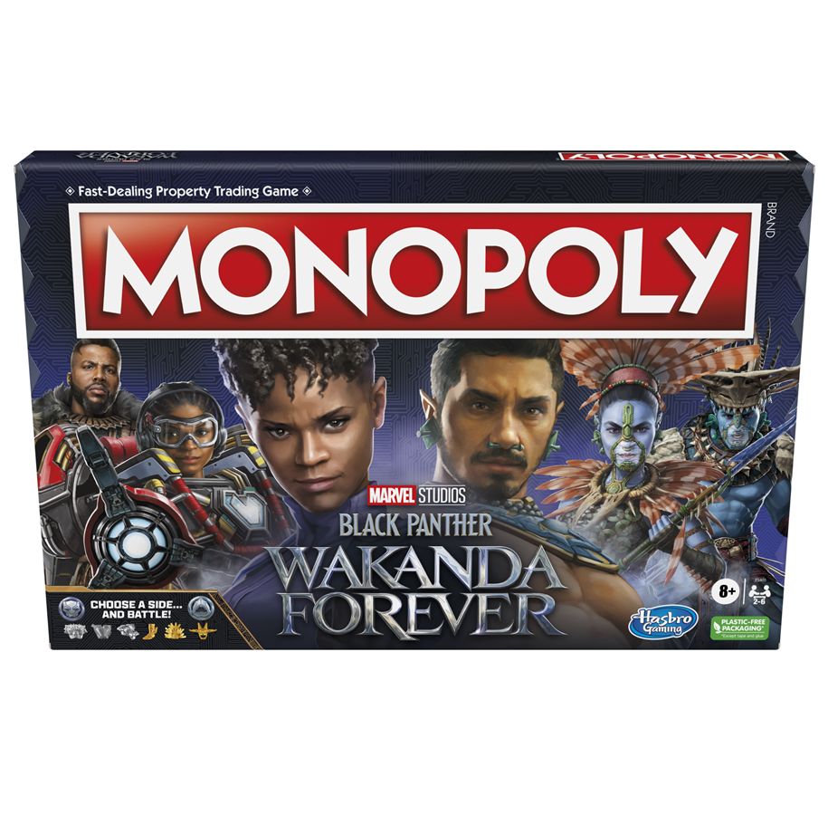 Brettspiele - Hasbro Monopoly: Marvel Studios' Black Panther: Wakanda Forever Edition Board Game - F5405UE21