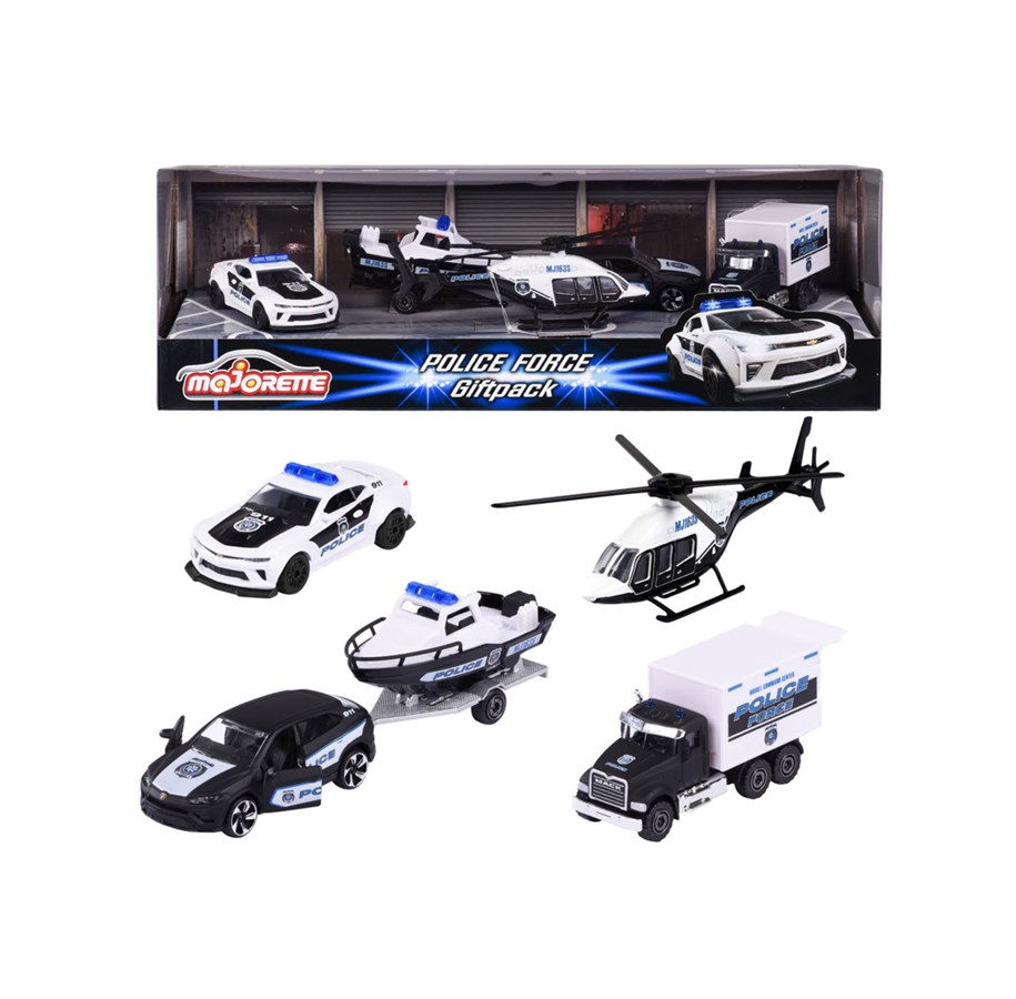 Spielzeugauto - Majorette Police Force 4 Pieces Giftpack - 212053188