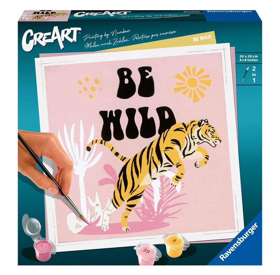 Kreativ-Spiele - Ravensburger Paint by Numbers - Be Wild - 236657