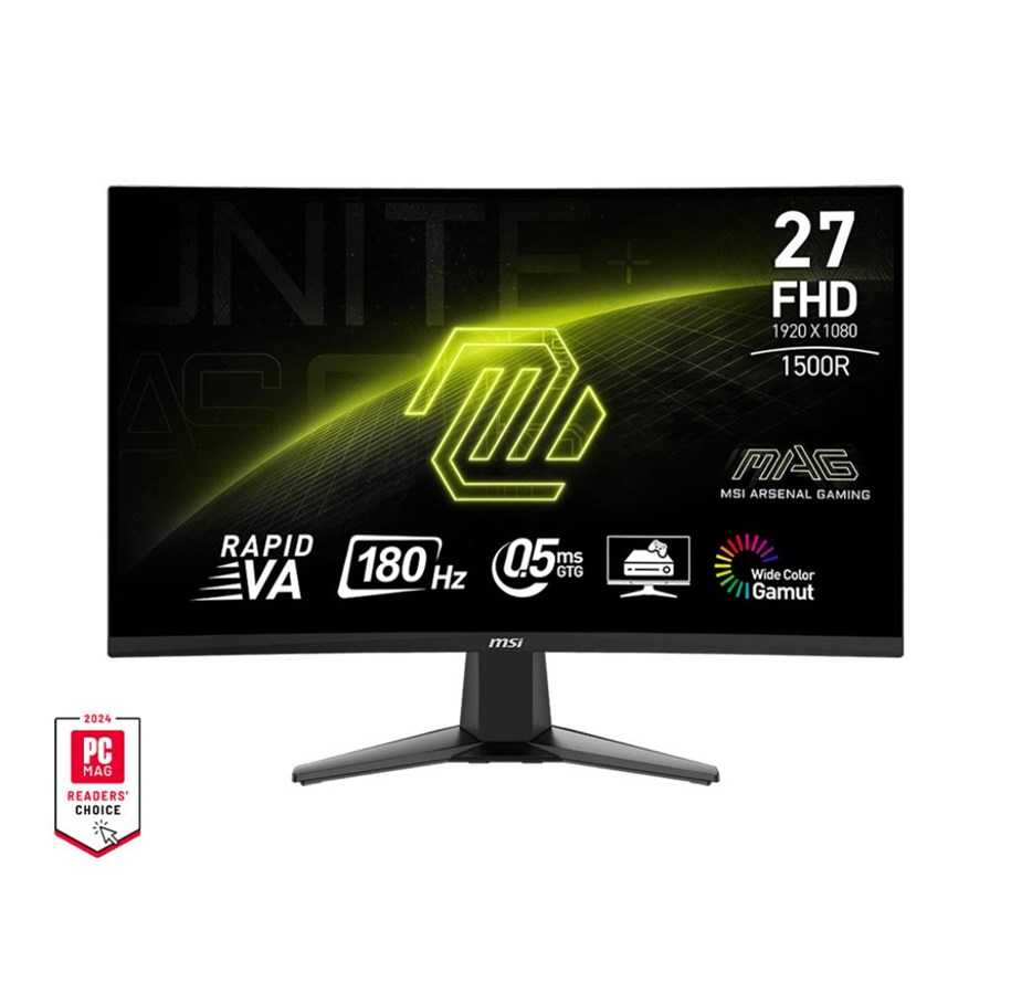 Monitor - 27" MSI MAG 27C6F - 1920x1080 (FHD) - 180Hz - VA - MAG 27C6F