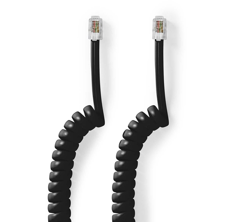 Telefon-Kabel - Nedis TCGB90100BK50 telephone cable - TCGB90100BK50