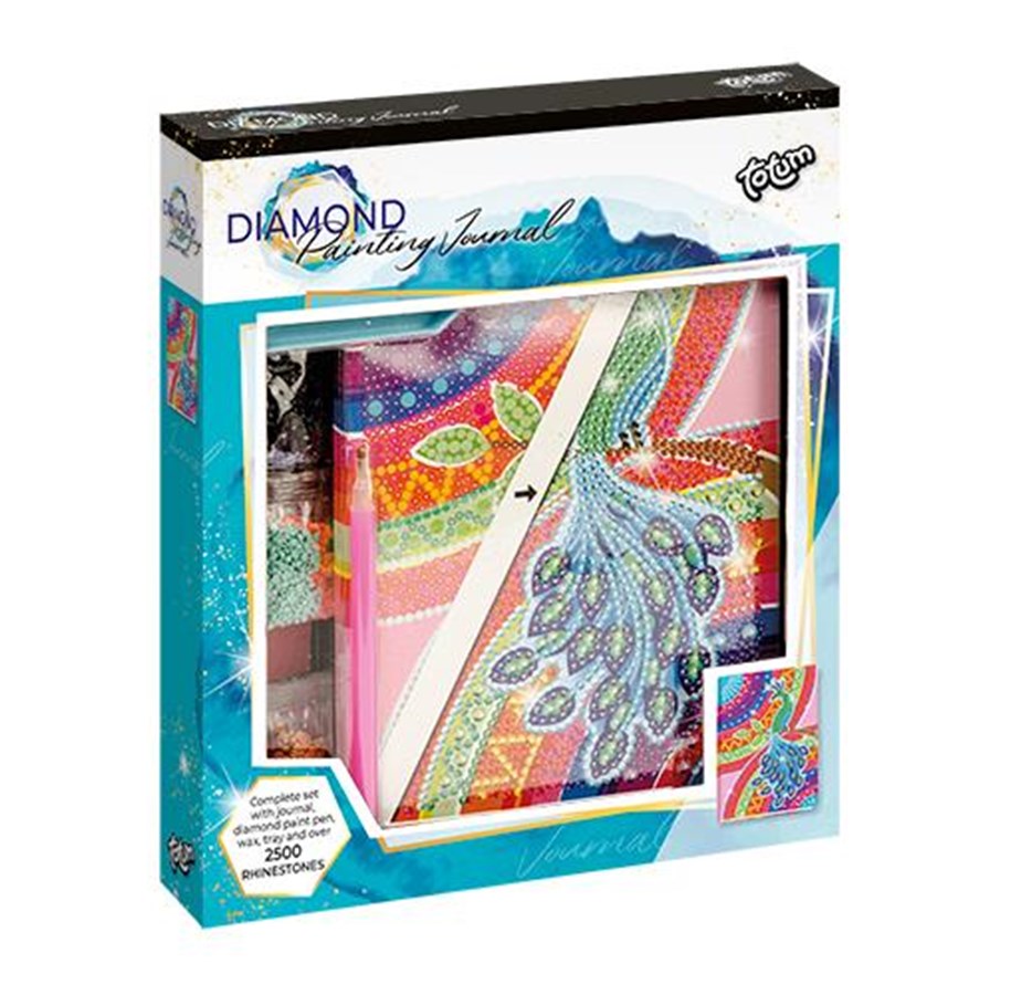 Kreativ-Spiele - Totum Diamond Painting Diary - Peacock - 079762