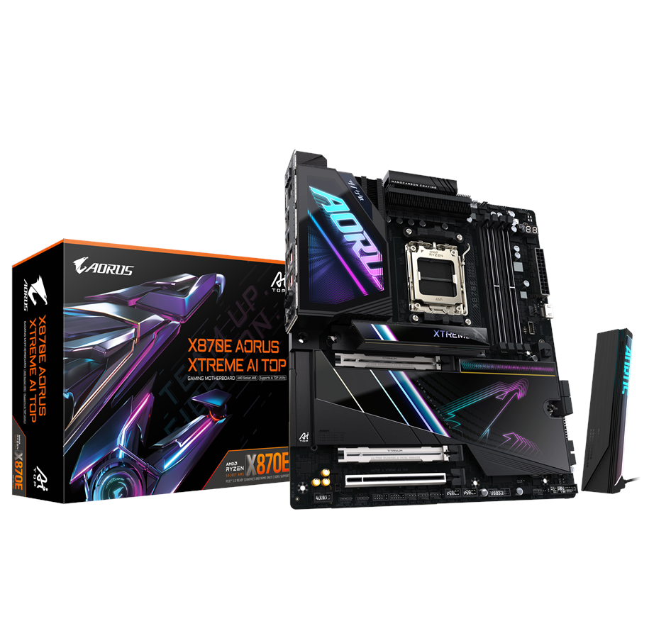 Mainboard - GIGABYTE X870E AORUS XTREME AI TOP Mainboard - AMD X870E - AMD AM5 - DDR5 RAM - Extended ATX - X870E A XTREME AI TOP