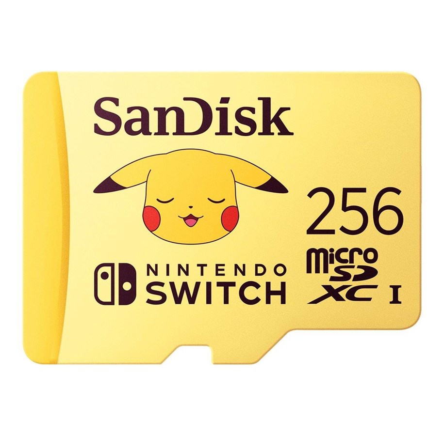 Speicherkarten - SANDISK Nintendo Switch Pokémon Pikachu MicroSD - 100MB/s - 256GB - SDSQXAO-256G-GN6ZK