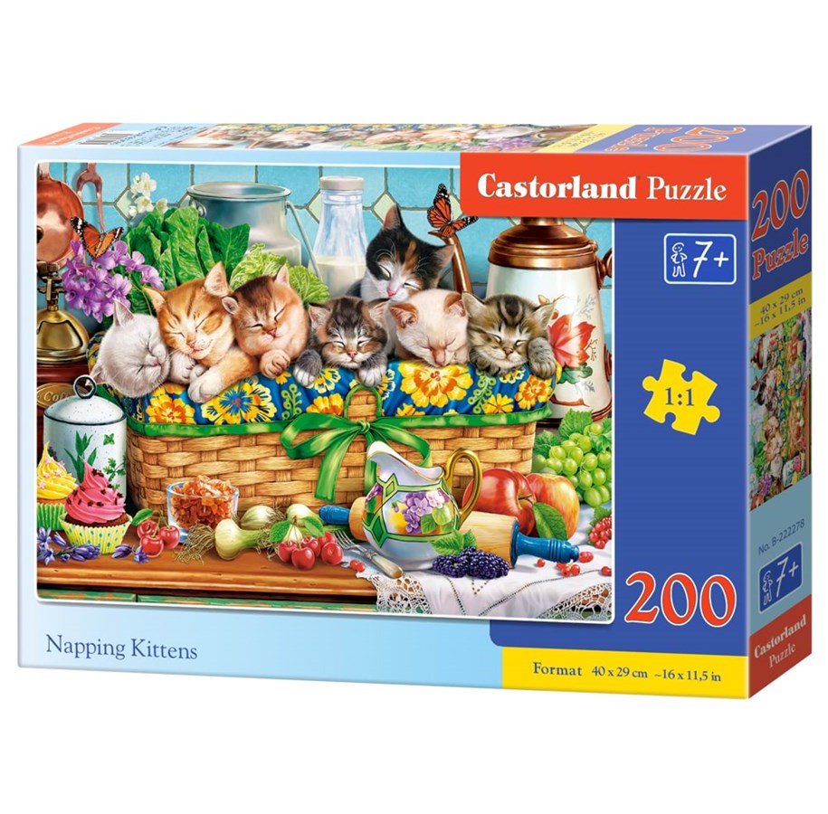 Puzzle - Castorland Sleeping kittens - B-222278