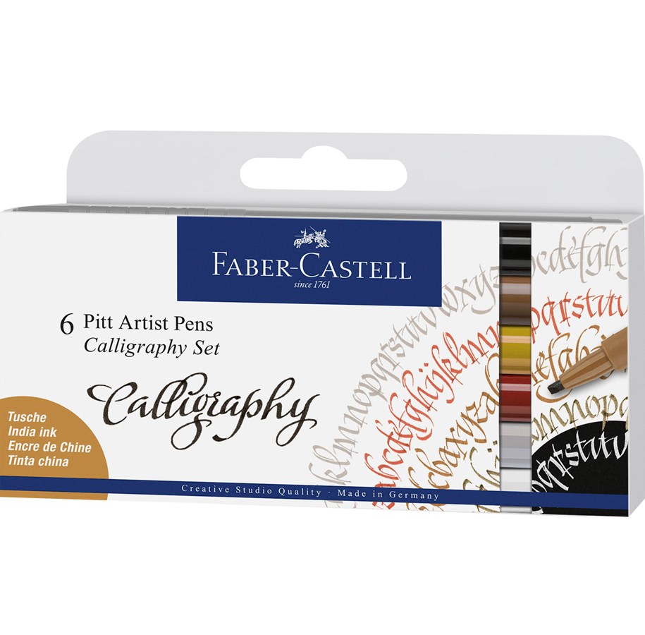 Utensilien zum Schreiben und Zeichnen - Faber-Castell Tuschestift Pitt Artist Pen C 6x - 167506