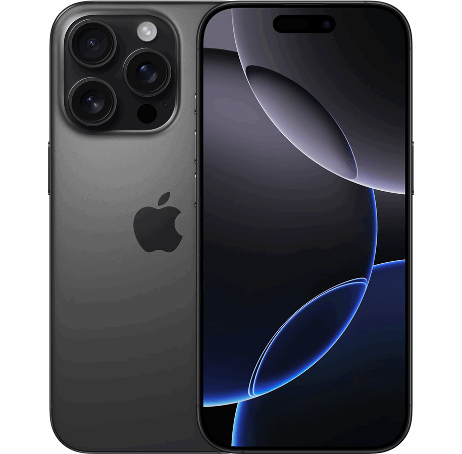 Handys & Smartphones - Apple iPhone 16 Pro 128GB - Black Titanium - MYND3QN/A
