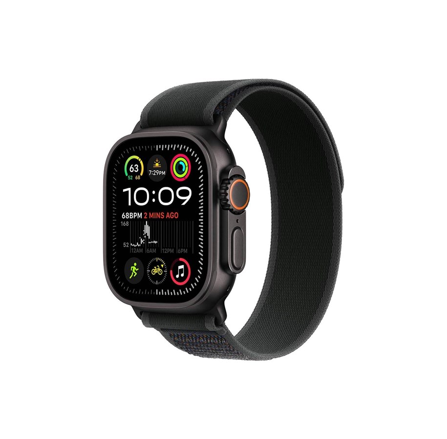 Smartwatches, Pulsuhren, Sportuhren & Schrittzähler - Apple Watch Ultra 2 GPS + Cellular 49mm - Black Titanium Case with Black Trail Loop - M/L - MX4V3DH/A