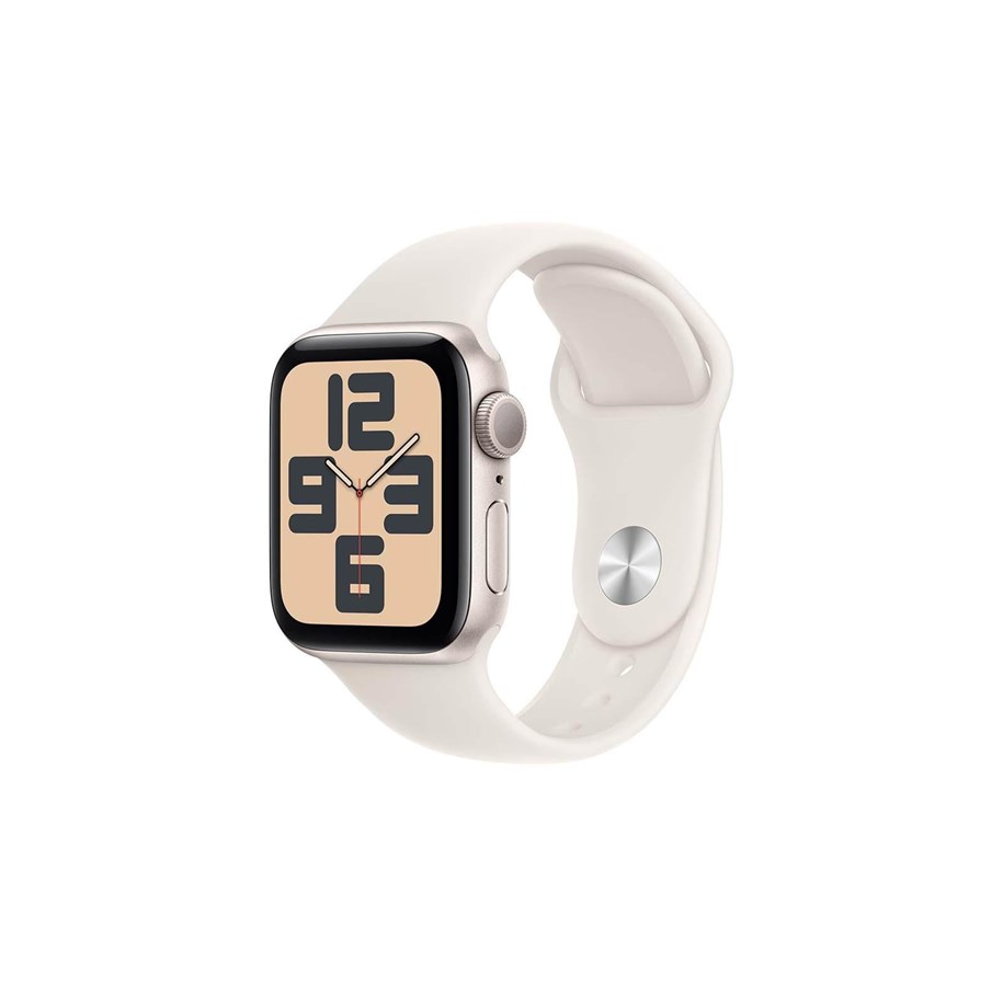 Smartwatches, Pulsuhren, Sportuhren & Schrittzähler - Apple Watch SE GPS 40mm - Starlight Aluminium Case with Starlight Sport Band - M/L - MXEG3QN/A