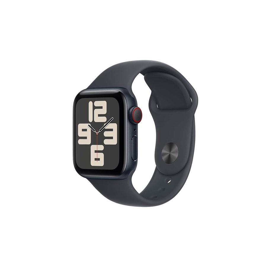 Smartwatches, Pulsuhren, Sportuhren & Schrittzähler - Apple Watch SE 4G (2024) - 40mm - Mitternacht Aluminium - Sportarmband Mitternacht S/M - MXGC3QN/A