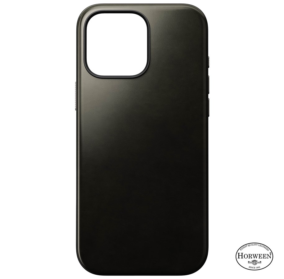Handys - Cover & Cases - Nomad Modern Leather case - Green Chrome - iPhone 16 Pro Max - NM01687085