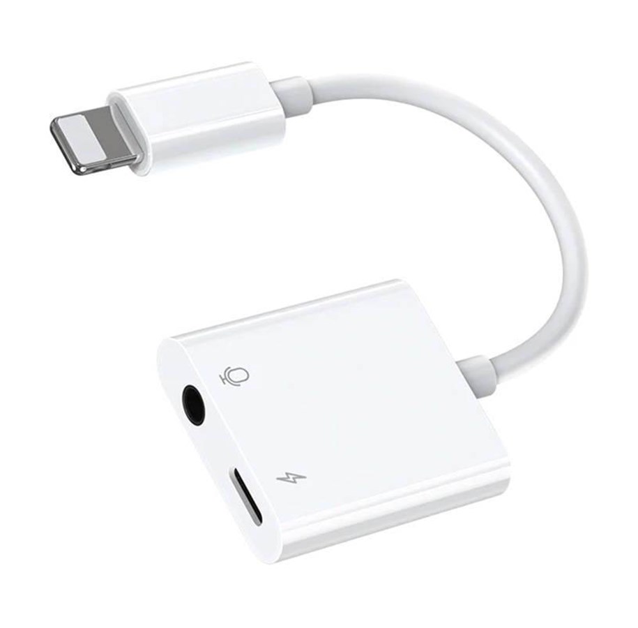 USB-Hubs - Joyroom S Lightning / 3.5mm Audio Adapter - Y105 (white) USB-Hubs - S-Y105