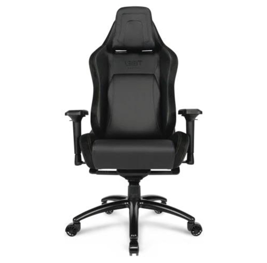 Gaming Stühle - L33T E-Sport Pro Comfort Gaming Chair (PU) Black Gaming Stuhl - Schwarz - PU-Leder - 170 kg - ESPC-BLACK