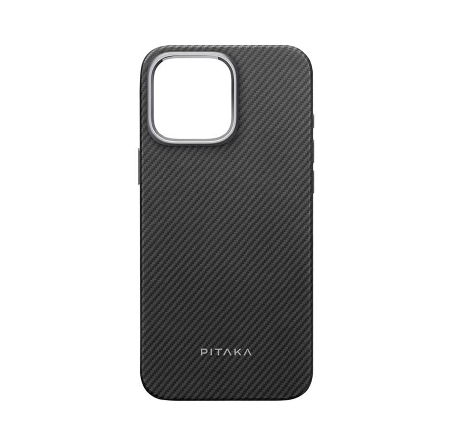 Handys - Cover & Cases - PITAKA Military-Grade Protective Case Black/Grey Twill -  iPhone 16 Pro Max - KI1601PMPA