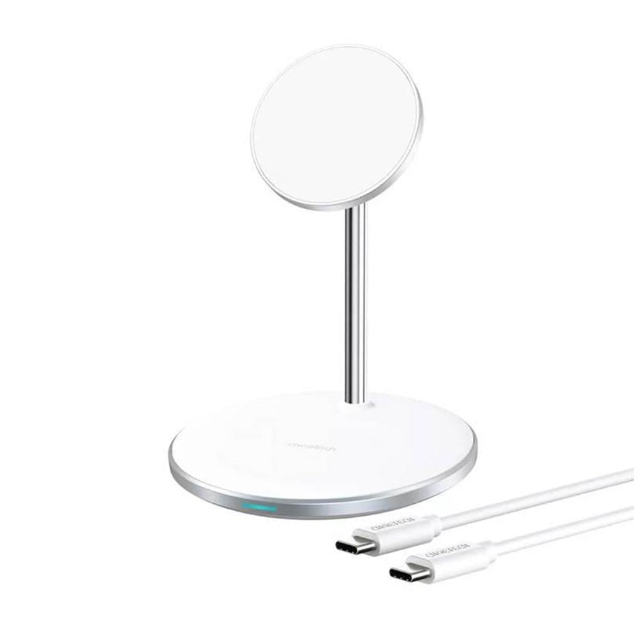Handys - Adapter und Ladegeräte - Choetech Wireless charger T581-F with stand (white) - T581-F