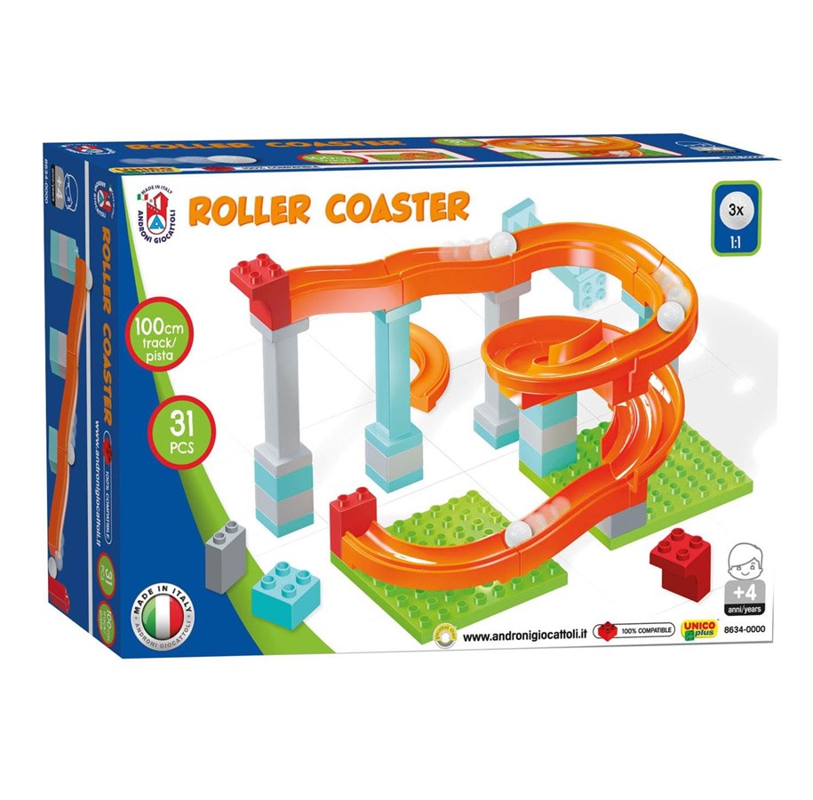 Bausets - Androni Marble track Roller Coaster Set 31 pieces. - 8634-0000