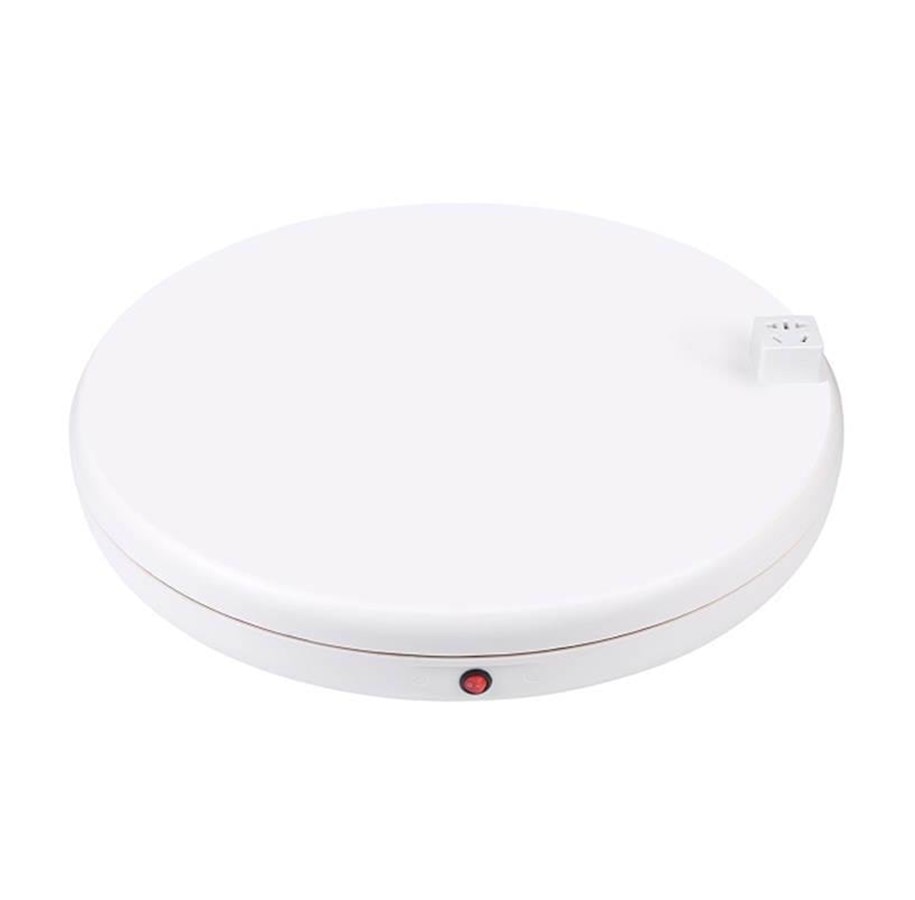 Foto & Video Zubehör - Puluz Rotating photo stand with power socket 45 cm (white) - PU3148EU