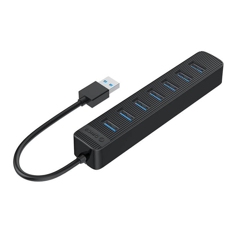 USB-Hubs - ORICO TWU3 USB to 7x USB 3.0 Hub Adapter (black) USB-Hubs - USB 3.0 - 7 - Schwarz - TWU3-7A-BK-EP-IP