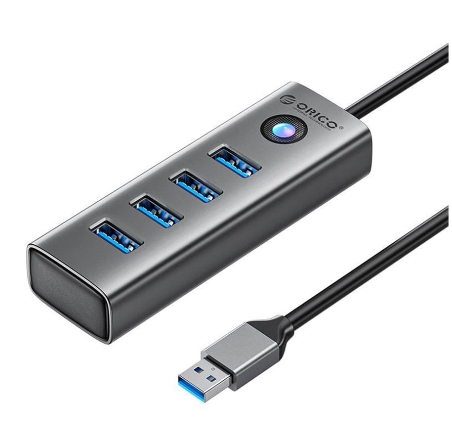 USB-Hubs - ORICO PDD4U USB to 4x USB 3.0 Hub Adapter (gray) USB-Hubs - USB 3.0 - 4 - Grau - PDD4U-U3-015-GY-EPIP
