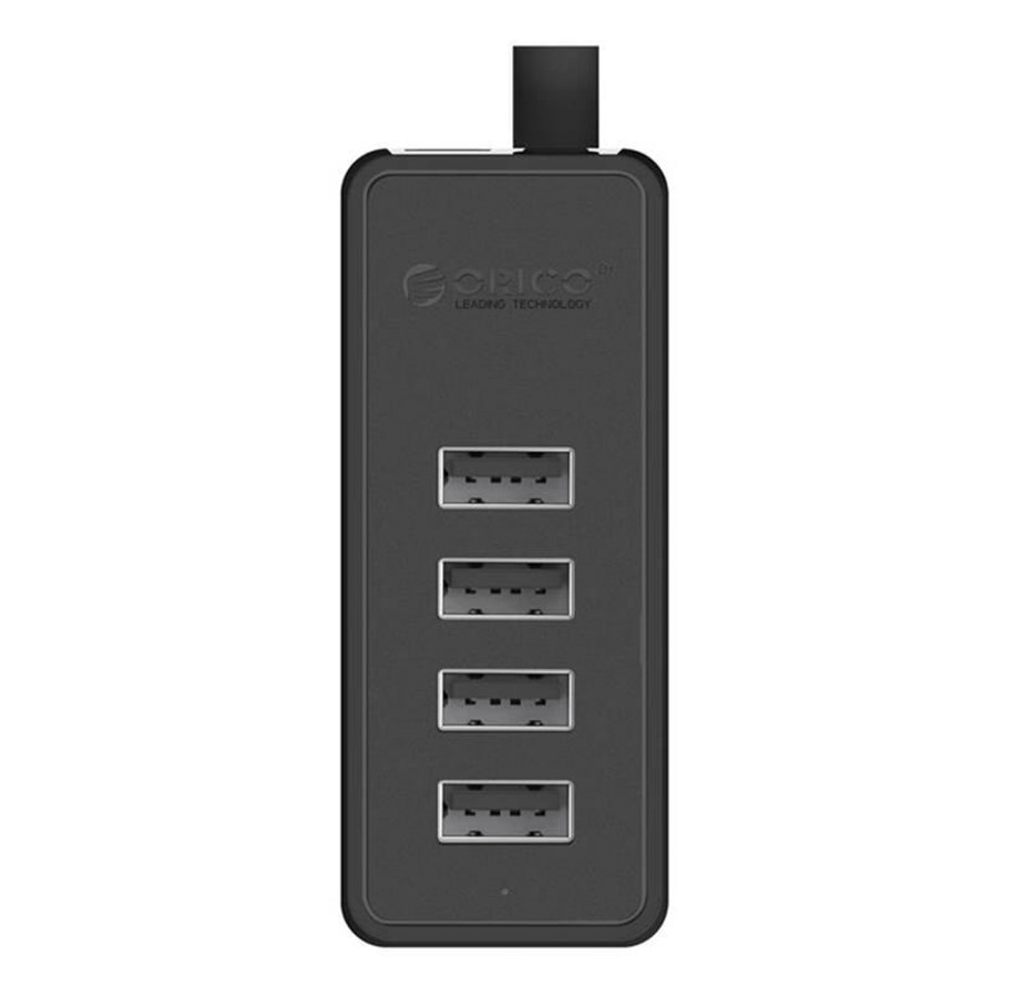 USB-Hubs - ORICO W5P-100 USB to 4x USB 2.0 Hub Adapter (black) USB-Hubs - USB 2.0 - 4 - Schwarz - W5P-U2-100-BK-EP