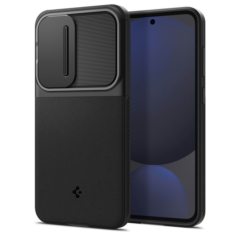 Handys - Cover & Cases - Spigen Optik Armor - black - Samsung Galaxy S24 FE - ACS08626