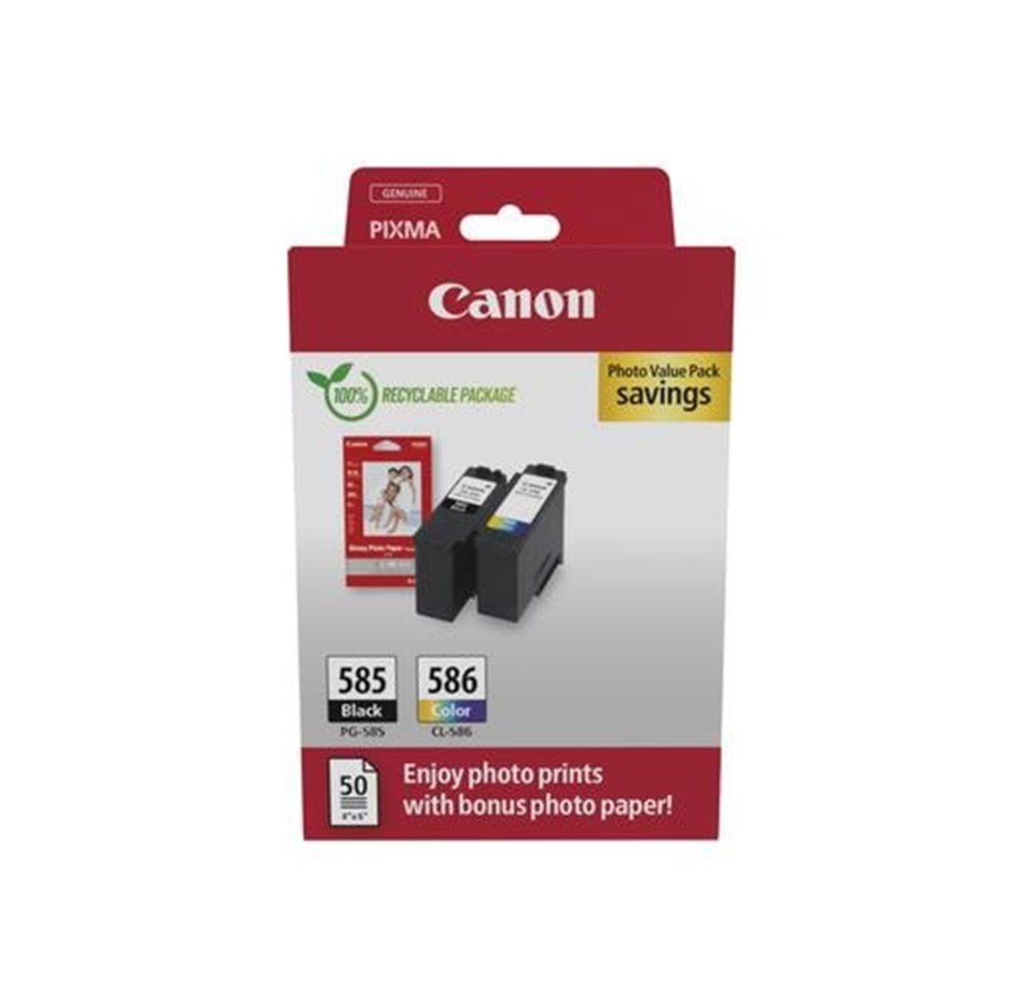 Papier, Fotopapier und Etiketten - Canon  PG 585/CL-586 / 6205C004 Photo Value Pack - 6205C004
