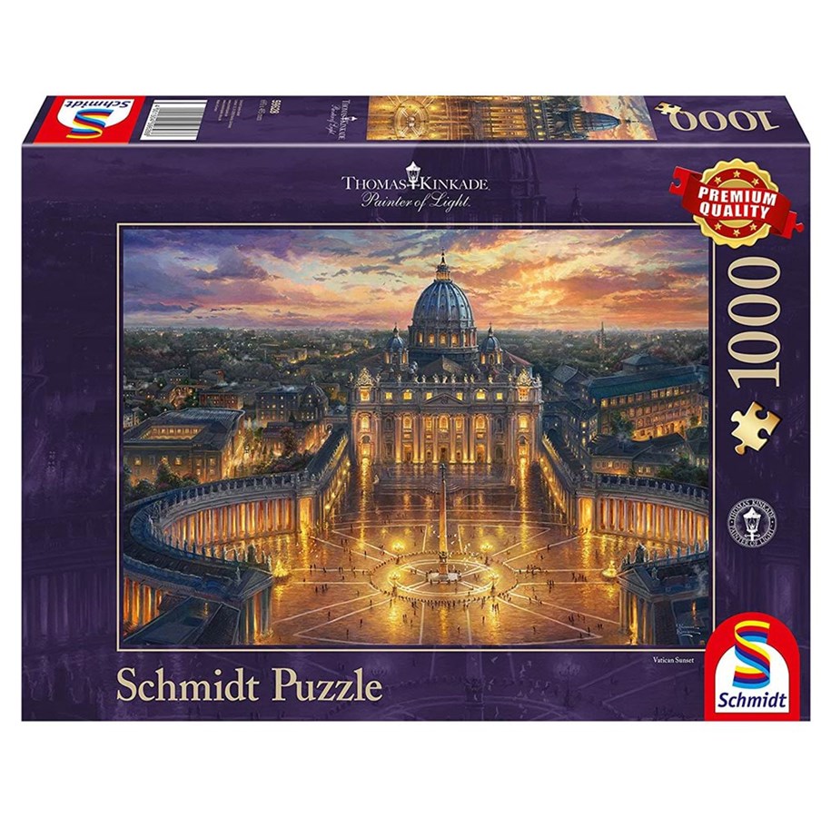 Puzzle - Schmidt Puzzle - Thomas Kinkade: The Vatican (1000 pieces) 2D Puzzles - SCH9628