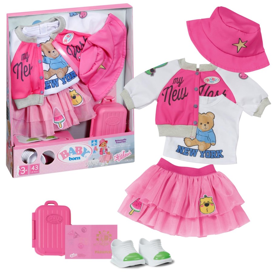 Dolls & Accessories - Baby Born Deluxe Travel 43 cm - 836316