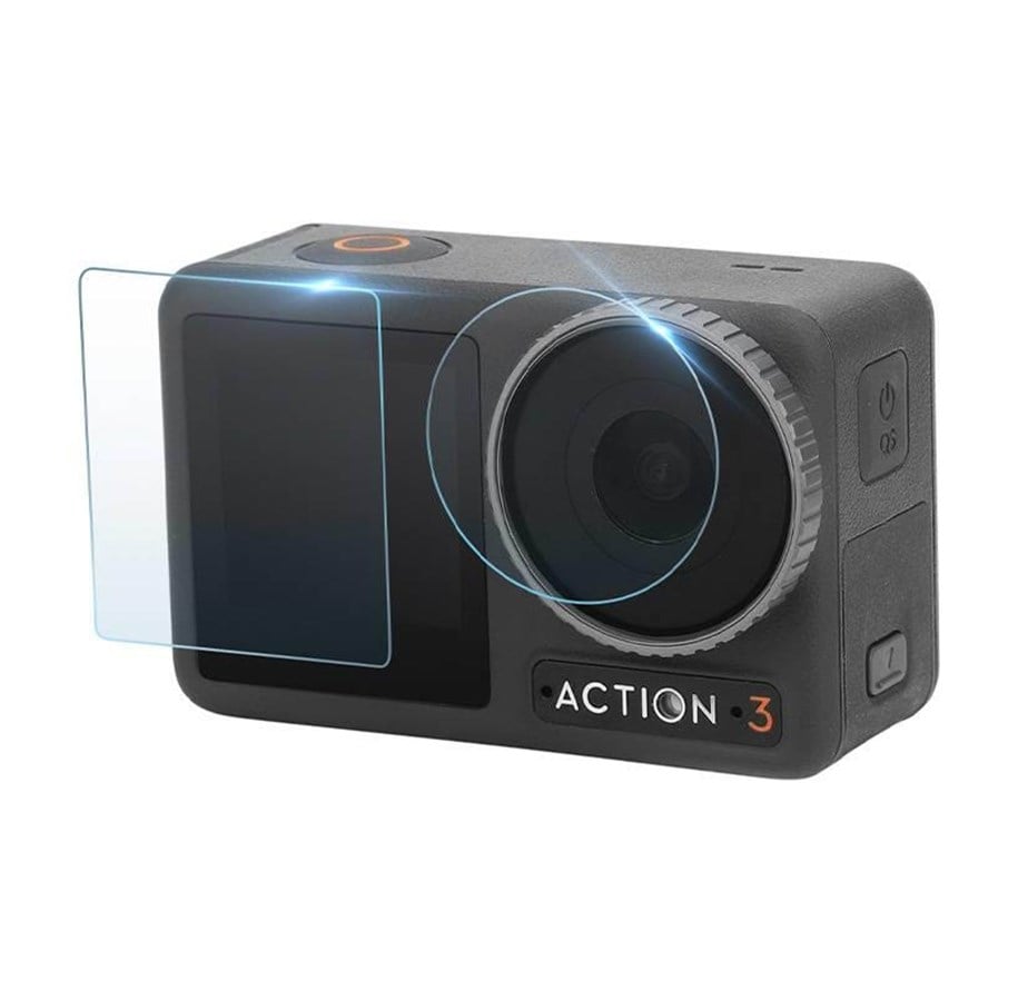 Actionkamera Zubehör - Sunnylife Tempered Glass Film for OSMO Action 3 - OA3-BHM495