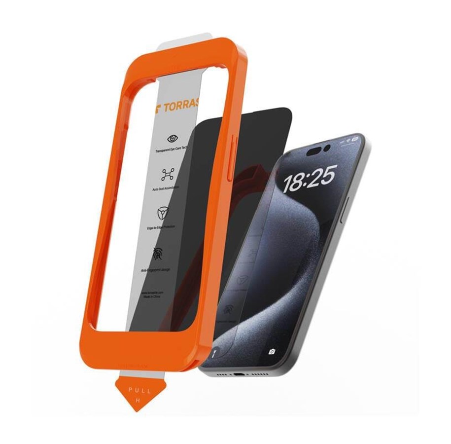 Handys - Schutzfolie - Torras Install Master tempered glass for iPhone 16 - X00FX1538
