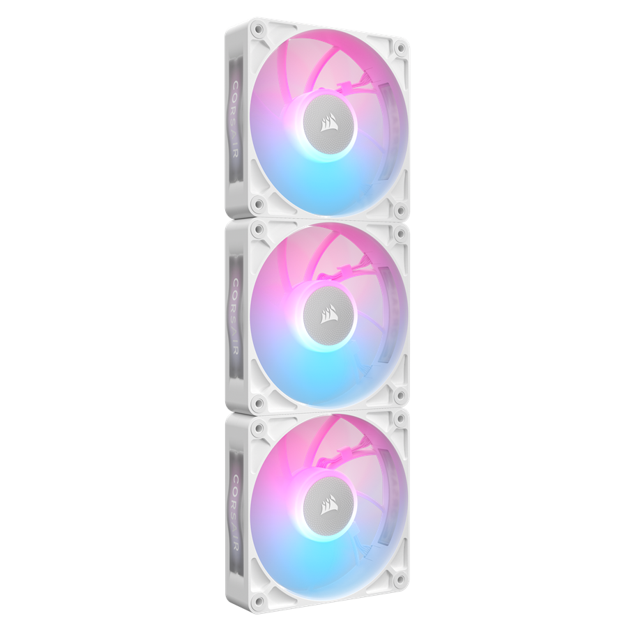 Gehäuselüfter - Corsair iCUE LINK RX120 RGB MAX (3-pack) - Gehäuselüfter - 120mm - Weiß mit RGB LED - 36 dBA - CO-9051038-WW