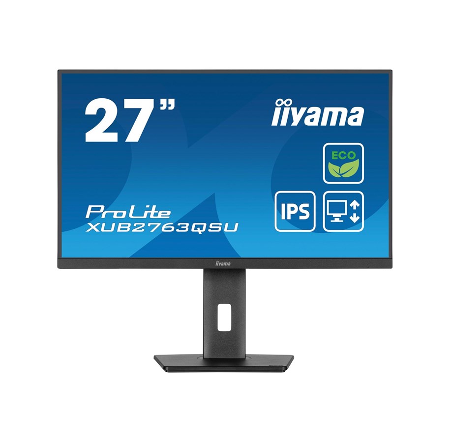 Monitor - 27" iiyama ProLite XUB2763QSU-B1 - 2560x1440 (QHD) - 100Hz - IPS - XUB2763QSU-B1