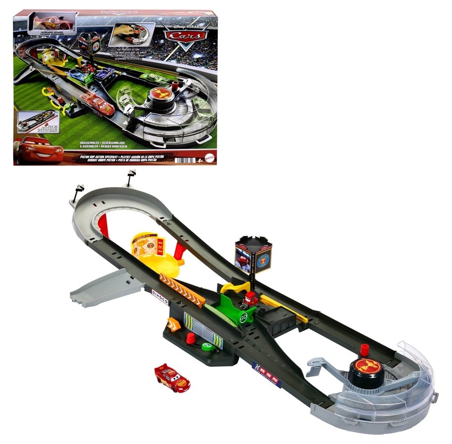 Spielzeugauto - Disney Pixar Cars Piston Cup Action Speedway Playset - HPD81