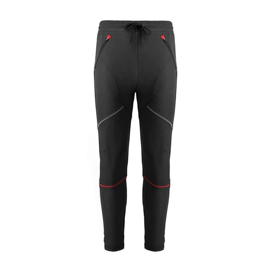 Fahrrad-Zubehör - Rockbros Winter cycling pants size: XL RKCK00012XL (black and red) - RKCK00012 XL