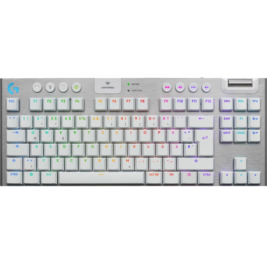 Tastaturen - Logitech G915 X LIGHTSPEED TKL - Tactile - 80% - Gaming Tastatur - 80% - Deutsch - Weiss - 920-012733
