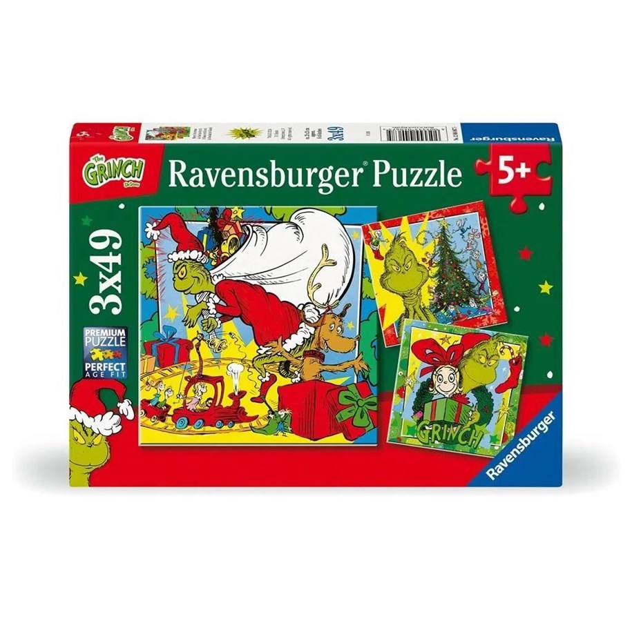 Puzzle - Ravensburger Grinch 3x49p - 12004067