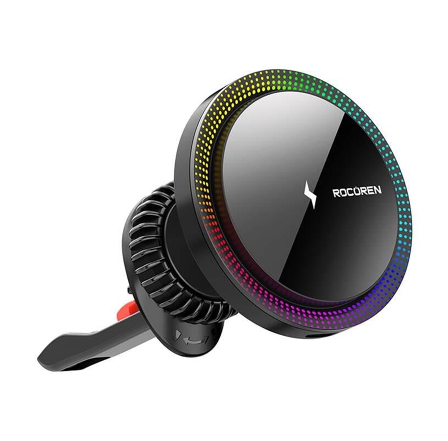 Handys - Adapter und Ladegeräte - Rocoren RCZJ-XK01 wireless car charger 15W (black) - RCZJ-XK01