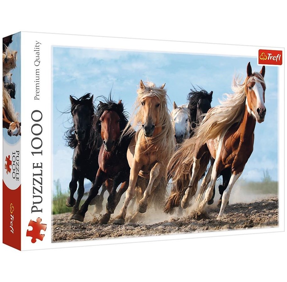Puzzle - Trefl Puzzle - Galloping horses (1000 pieces) 2D Puzzles - TFL10446