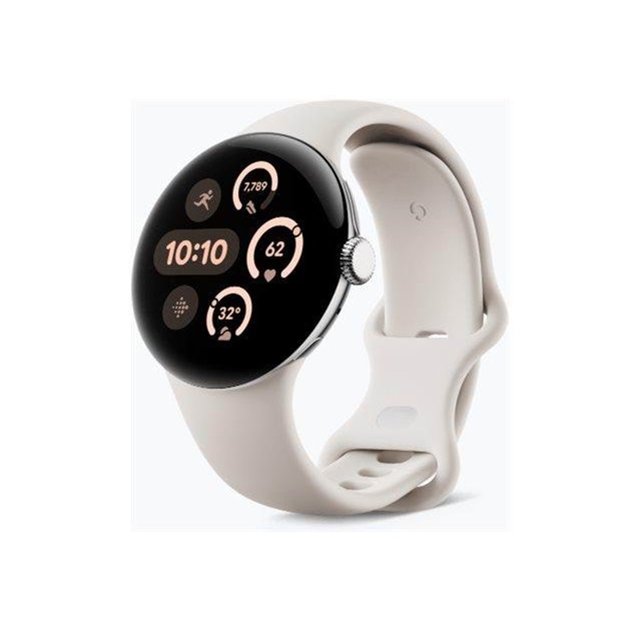Smartwatches, Pulsuhren, Sportuhren & Schrittzähler - Google Pixel Watch 3 (41mm) WiFi - Porcelain - GA05735-DE