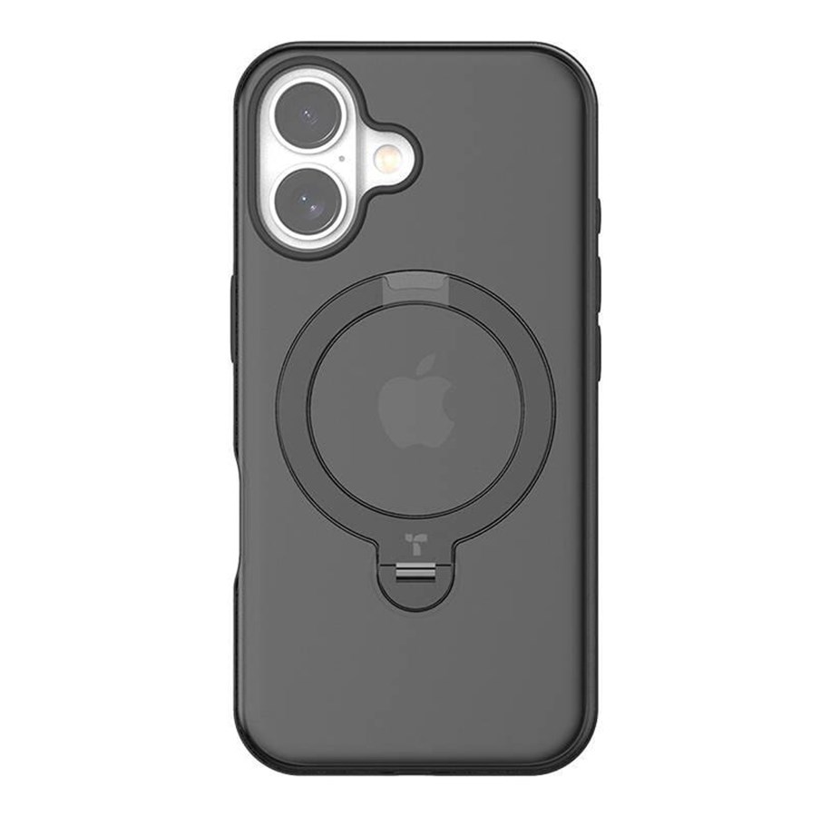 Handys - Cover & Cases - Torras Ostand Spin Case for iPhone 16 (Black) - X00FX1977