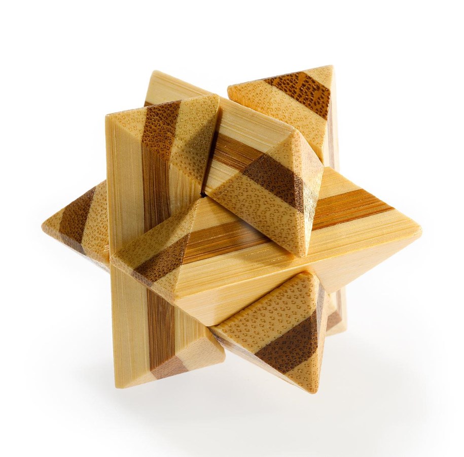 Puzzle - Eureka 3D Bamboo Brain Puzzle Superstar 3D Puzzle - 52473124